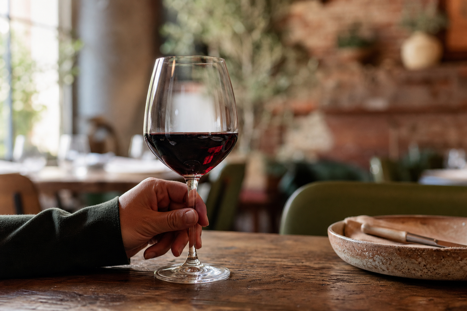 Taça de vinho tinto